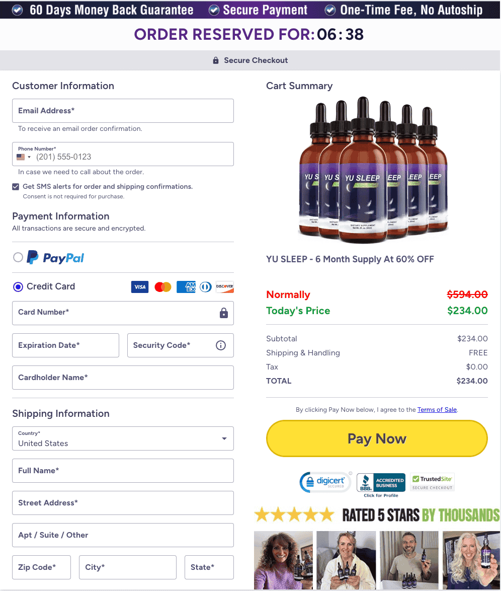 Yu Sleep-secure-checkout