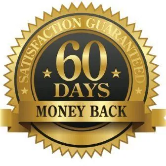 60 days satisfaction guaranteed money-back seal